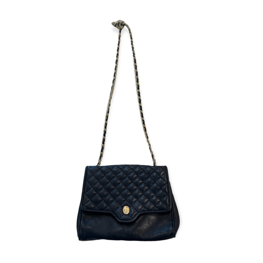 Vintage 80s Small Diamond Quilted Convertible Bag